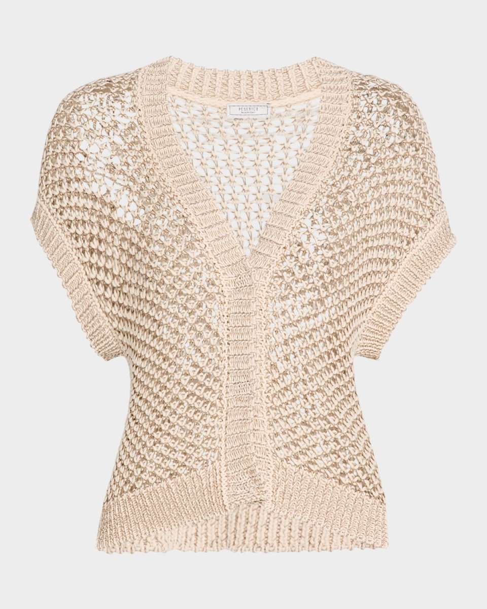 Button-Down Open Knit Sweater